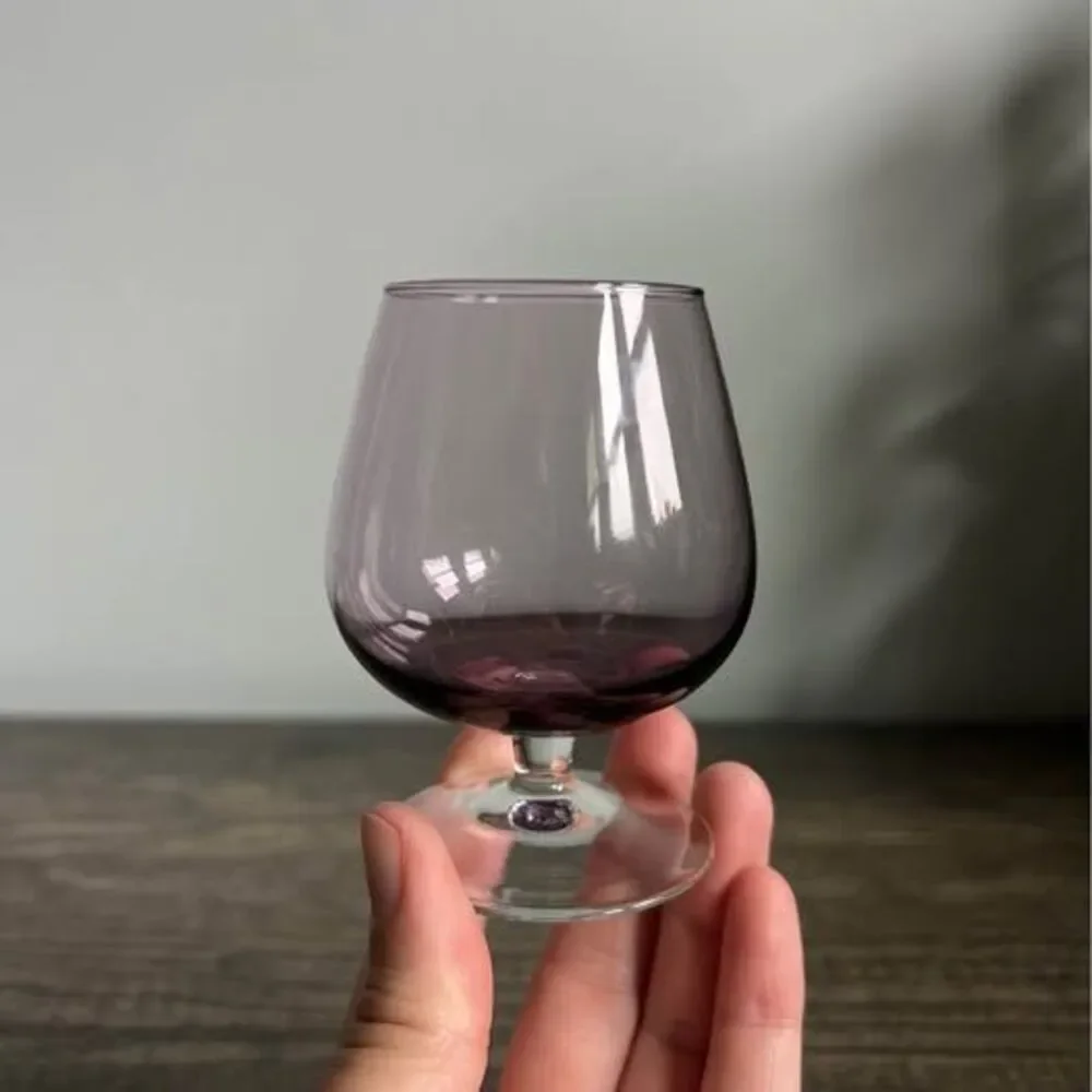 Four Multi-colored Cocktail Glasses